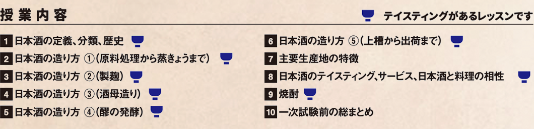 JSA sake 授業内容